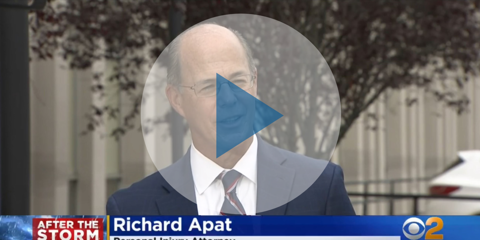 Tropical Storm Isaias: Attorney Richard Apat Explains Liability for Property Damage and Personal Injury on CBS 2 New York